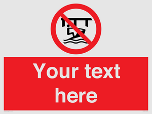 Custom Do not use watercraft in the vicinity of piers